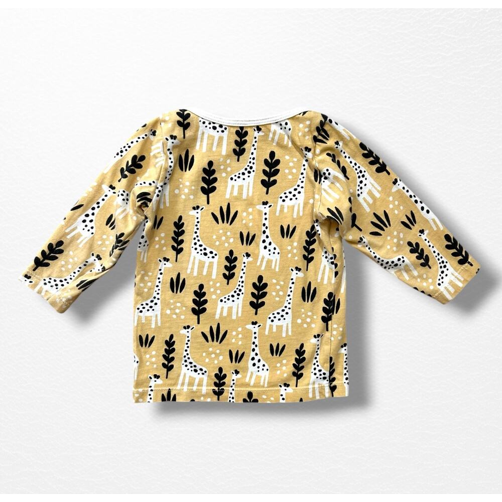 Winter Water Factory Organic Giraffes Lap-Neck Tee, 12 Months - Picture 2 of 4